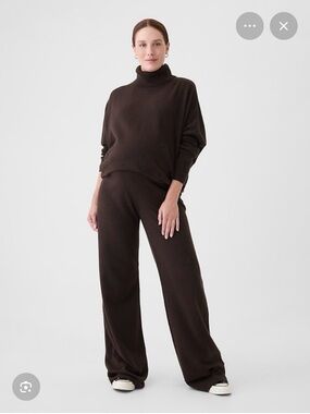 GAP Maternity Terra Brown CashSoft Under Belly Sweater Pants
